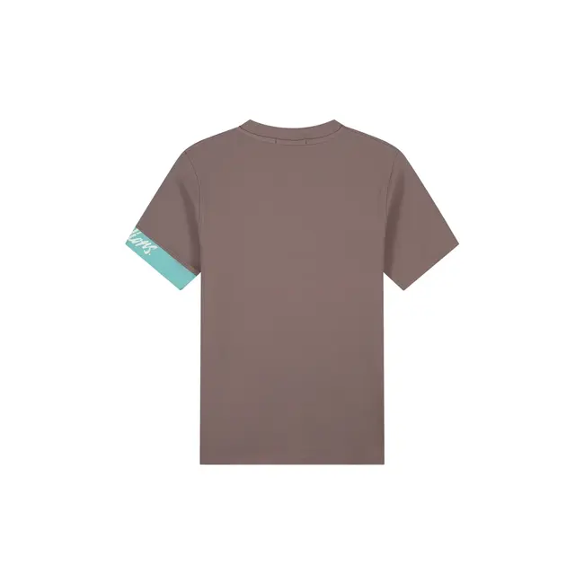 Malelions Malelions Men Captain T-Shirts 2.0 Stone Brown/Bright Blue