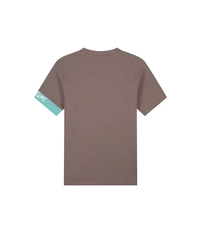 Malelions Malelions Men Captain T-Shirts 2.0 Stone Brown/Bright Blue