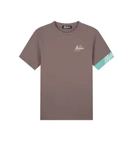 Malelions Malelions Men Captain T-Shirts 2.0 Stone Brown/Bright Blue