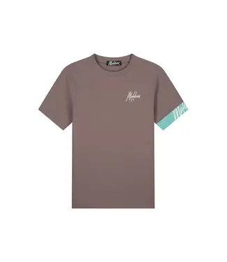 Malelions Malelions Men Captain T-Shirts 2.0 Stone Brown/Bright Blue