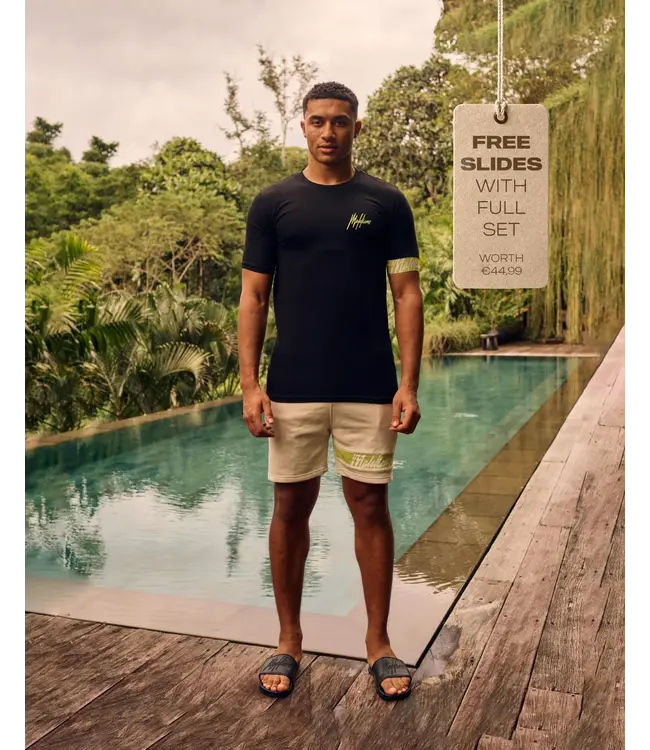 Malelions Malelions Men Captain T-Shirt 2.0 Black/Bright Green