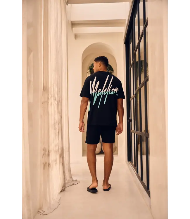 Malelions Malelions Men Split T-Shirt Black