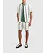 PurePath (by PureWhite) PurePath 25010518 Cuban Striped Shorts Off White - Regular Fit