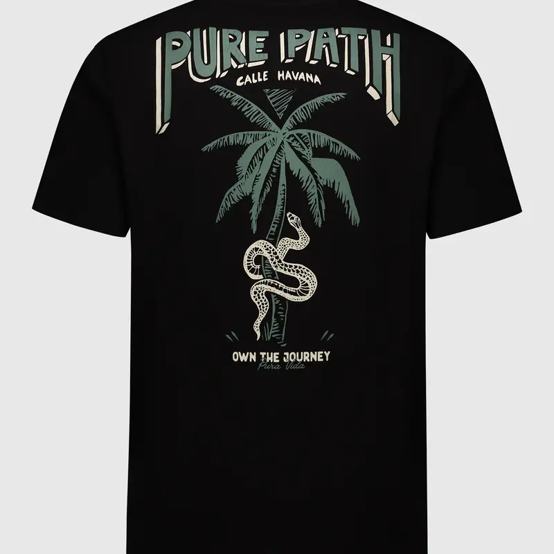 PurePath (by PureWhite) PurePath Calle Havana T-Shirt Black - Loose Fit
