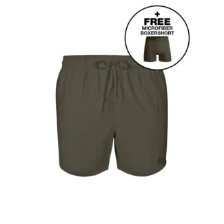 Muchachomalo Muchachomalo Swimshorts Effen Army Green
