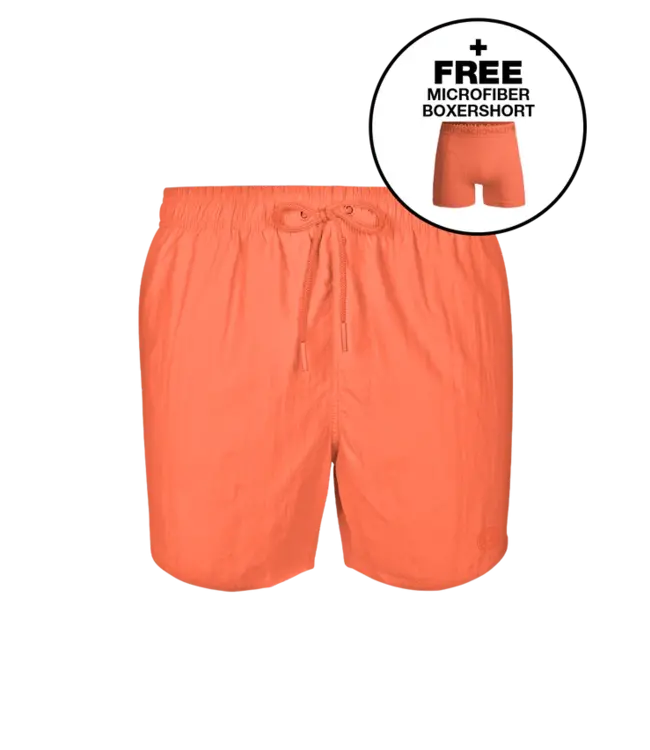 Muchachomalo Muchachomalo SOLID2062-50 Swimshort Effen Orange