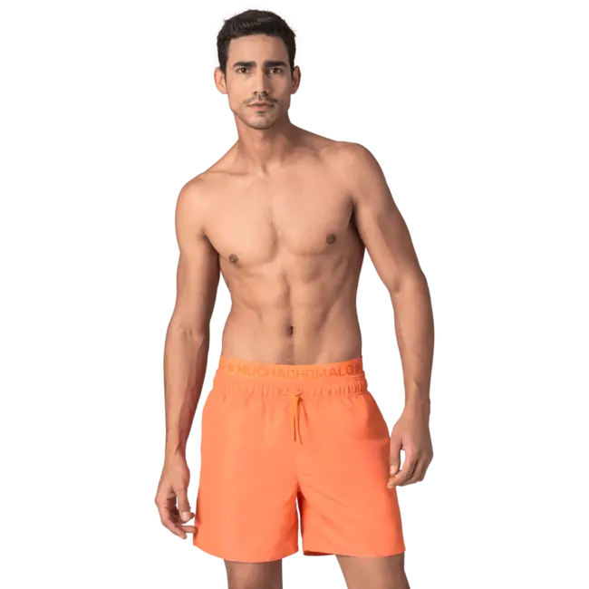 Muchachomalo Muchachomalo SOLID2062-50 Swimshort Effen Orange