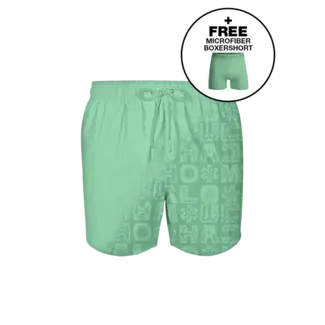 Muchachomalo Muchachomalo Swimshort Printed Green
