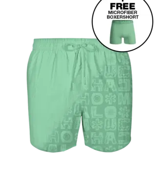 Muchachomalo Muchachomalo Swimshort Printed Green