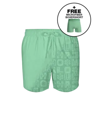 Muchachomalo Muchachomalo Swimshort Printed Green