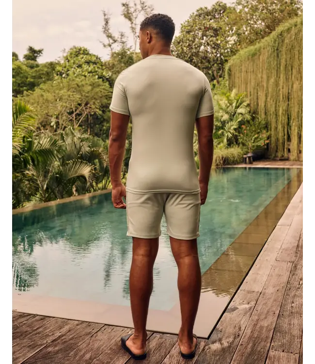 Malelions Malelions Men Venetian T-Shirt 2.0 Pale Aqua - Slim Fit