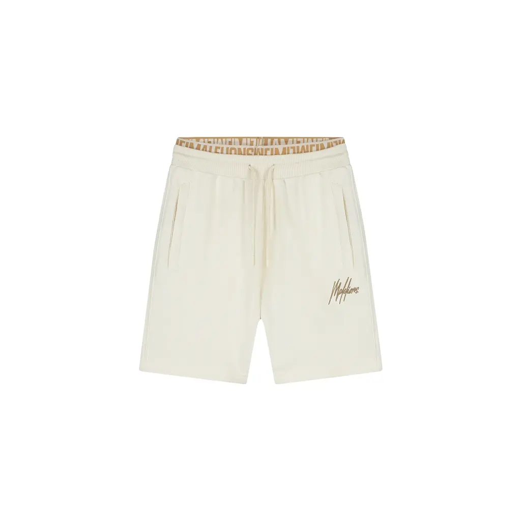 Malelions Malelions Men Venetian Shorts Off-White