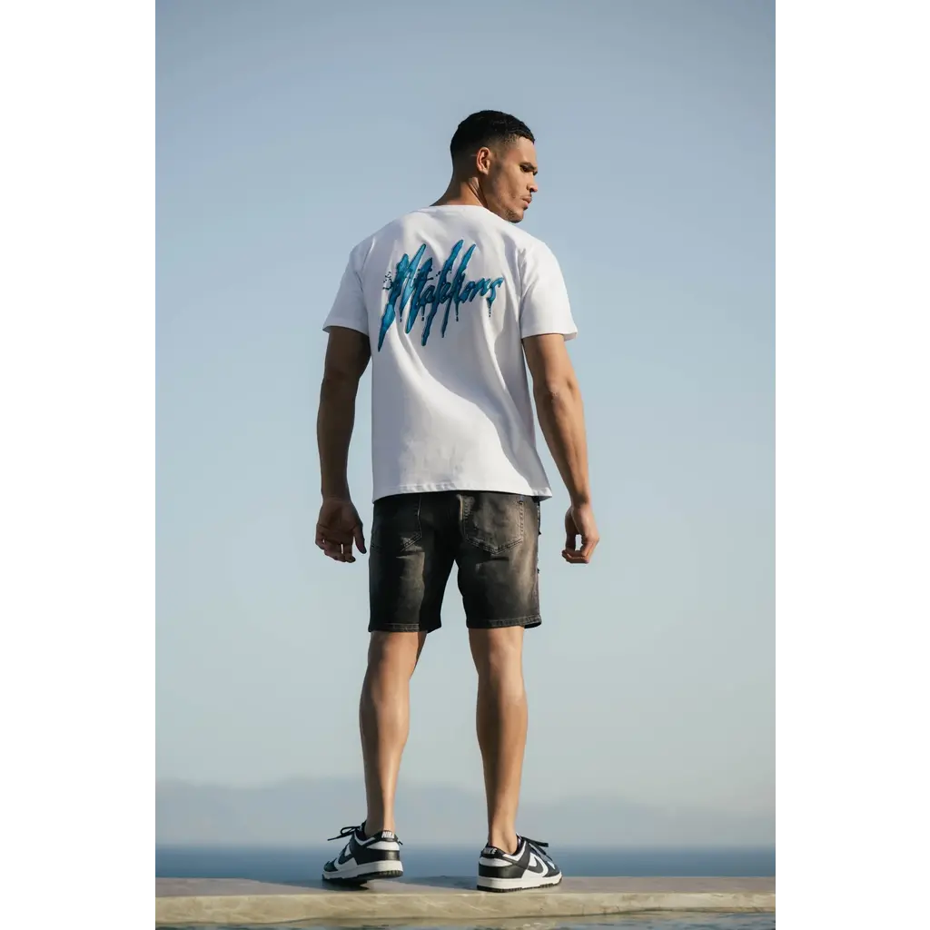 Malelions Malelions Men Signature Drip T-Shirt White