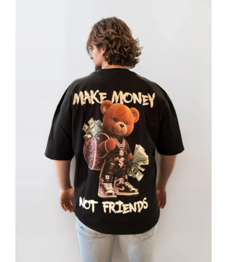 Make Money Not Friends Black - Oversized Fit