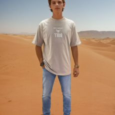 Outlet Bull T-Shirt Grey/Black - Oversized Fit