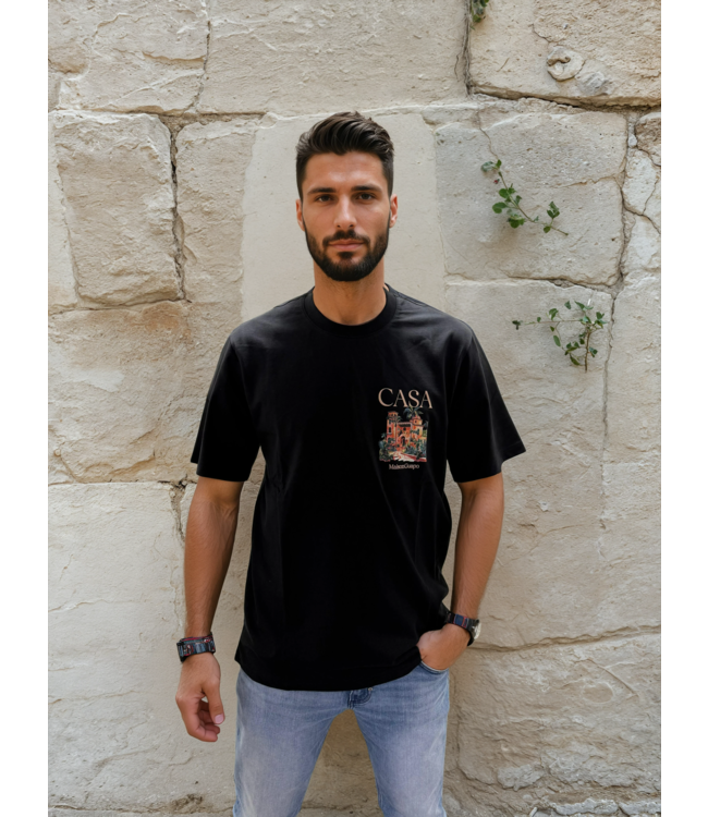 Outlet Casa Maison Guapo T-Shirt Black - Regular Fit