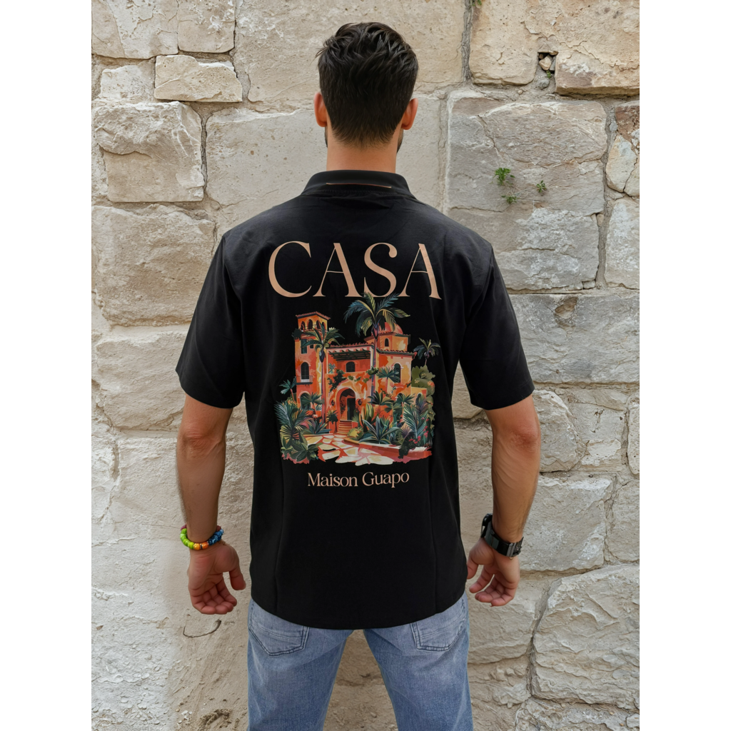 Outlet Casa Maison Guapo T-Shirt Black - Regular Fit