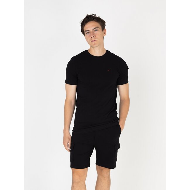 AB Lifestyle AB Lifestyle Cargo Tee Jet Black - Slim Fit