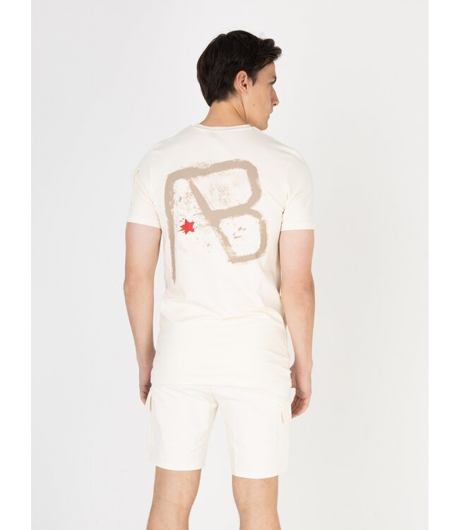 AB Lifestyle AB Lifestyle Cargo Tee White Swan - Slim Fit