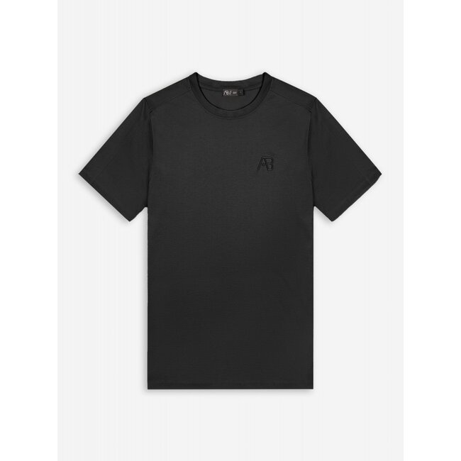 AB Lifestyle AB Lifestyle Premium Interlock Tee Jet Black - Slim Fit