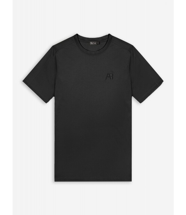 AB Lifestyle AB Lifestyle Premium Interlock Tee Jet Black - Slim Fit