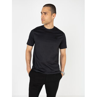 AB Lifestyle AB Lifestyle Premium Interlock Tee Jet Black - Slim Fit