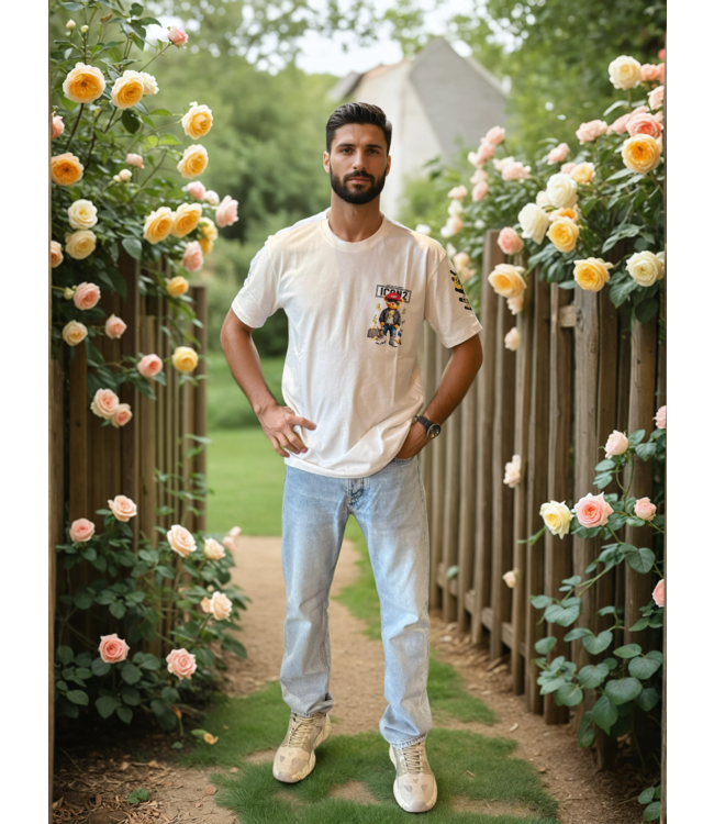 Outlet Icon2 Money Bear T-Shirt White - Regular Fit