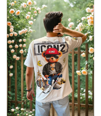 Outlet Icon2 Money Bear T-Shirt White - Regular Fit