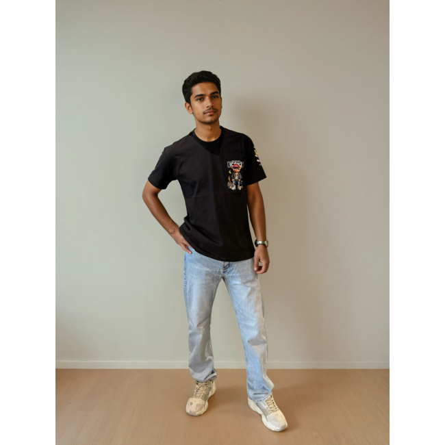 Outlet Icon2 Money Bear T-Shirt Black - Regular Fit
