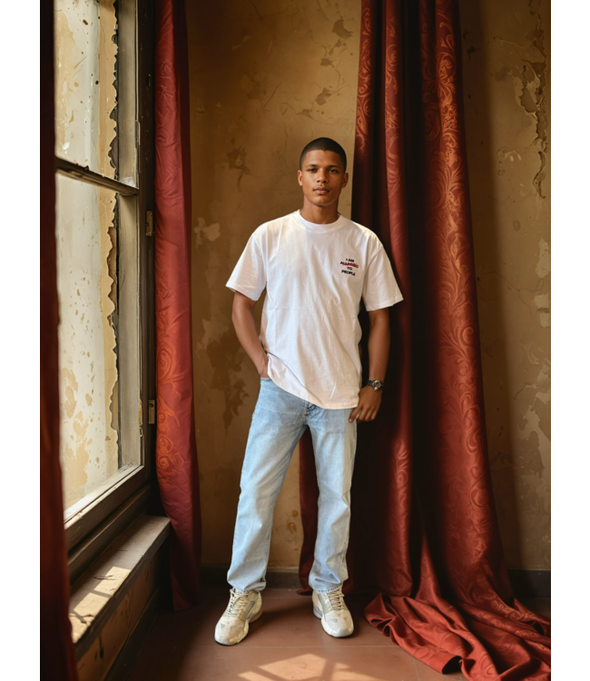 Outlet Allergic To People White - Loose Fit