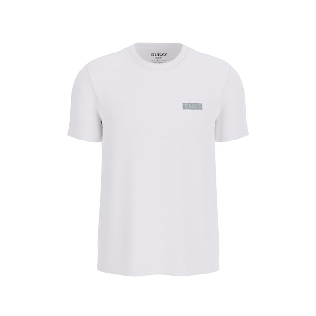 Guess Guess M5YI48KBW41-F0FI Logo SS Tee White/Green
