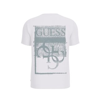 Guess Guess Logo SS Tee White/Green