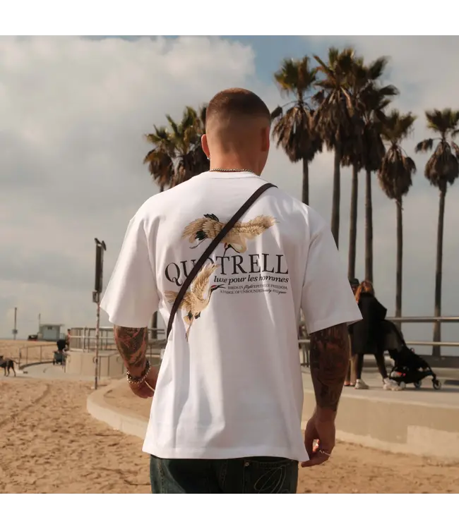 Quotrell Quotrell Heron T-Shirt White/Anthracite