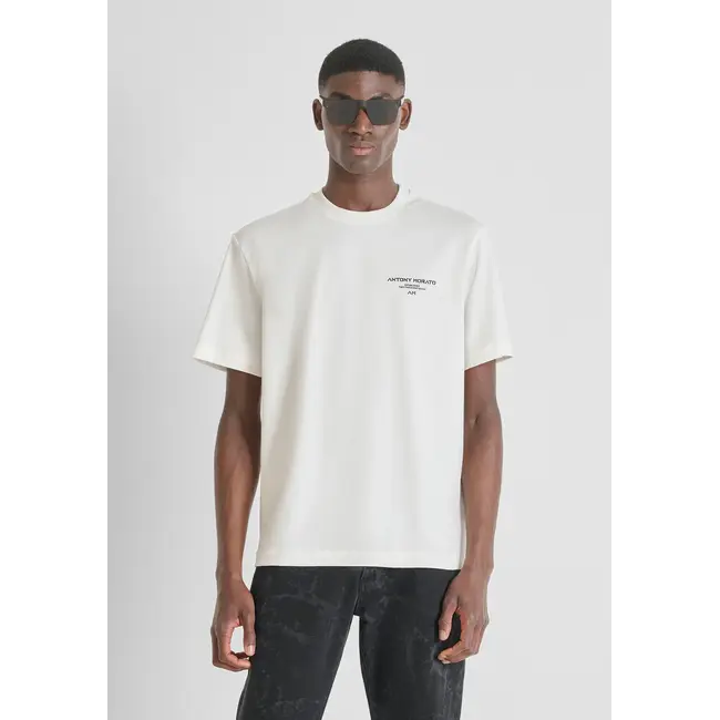 Antony Morato Antony Morato MMKS02540-FA100239 Established T-Shirt White - Relaxed Fit