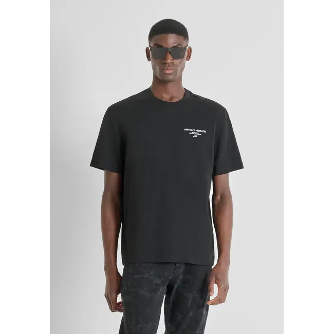 Antony Morato Antony Morato MMKS02540-FA100239 Established T-Shirt Black - Relaxed Fit