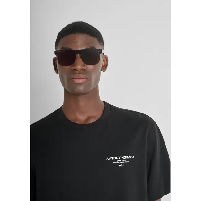 Antony Morato Antony Morato MMKS02540-FA100239 Established T-Shirt Black - Relaxed Fit