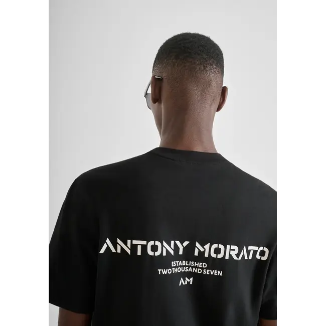 Antony Morato Antony Morato MMKS02540-FA100239 Established T-Shirt Black - Relaxed Fit