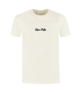 PurePath (by PureWhite) PurePath Chain Stitch T-Shirt Ecru - Regular Fit