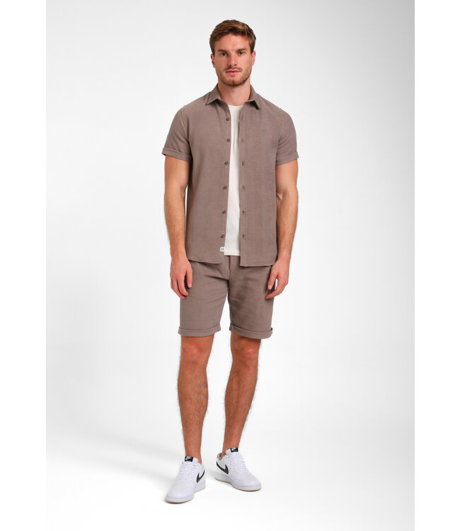 Gabbiano Gabbiano 335936 Blouse Short Sleeve Desert Taupe