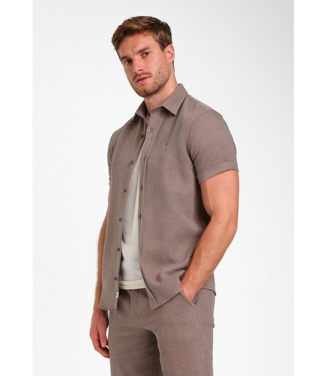 Gabbiano Gabbiano 335936 Blouse Short Sleeve Desert Taupe