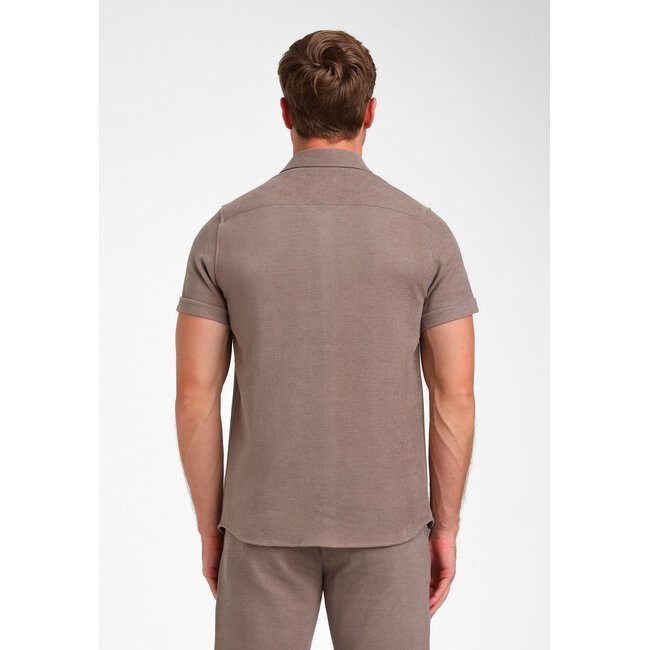 Gabbiano Gabbiano 335936 Blouse Short Sleeve Desert Taupe