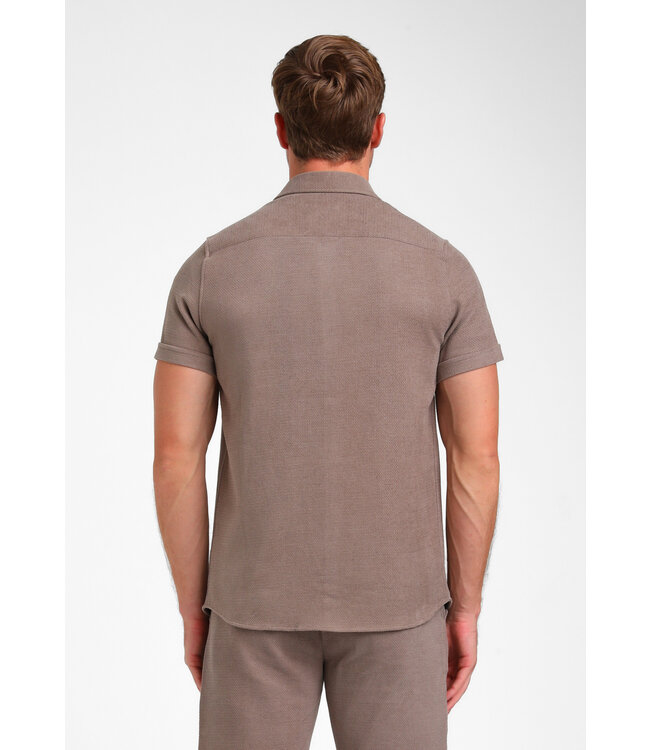 Gabbiano Gabbiano 335936 Blouse Short Sleeve Desert Taupe