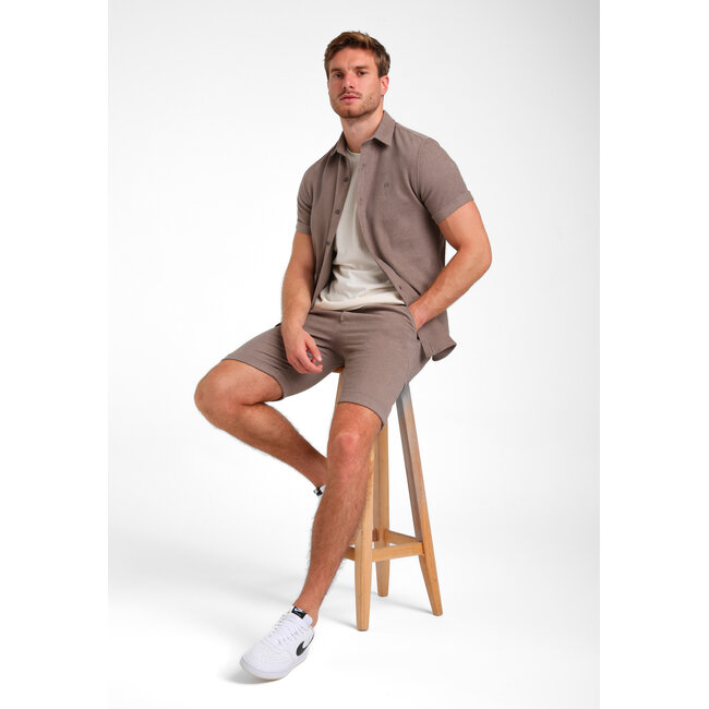 Gabbiano Gabbiano 335936 Blouse Short Sleeve Desert Taupe