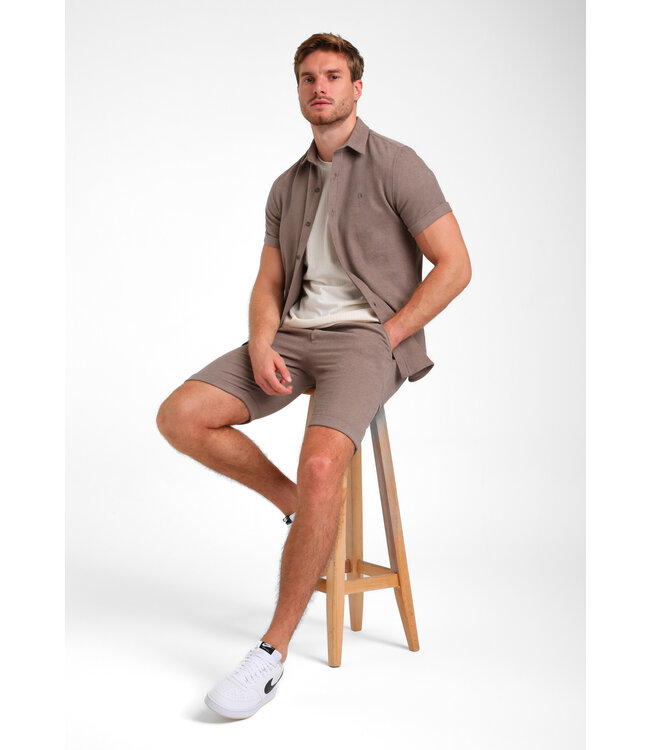 Gabbiano Gabbiano 335936 Blouse Short Sleeve Desert Taupe