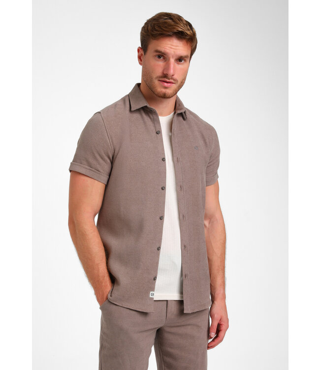 Gabbiano Gabbiano 335936 Blouse Short Sleeve Desert Taupe