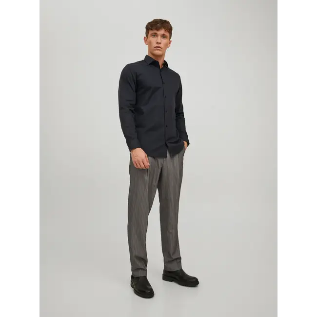 Jack & Jones Jack & Jones 12227385 JPRBLAPARKER SHIRT BLACK- Slim Fit