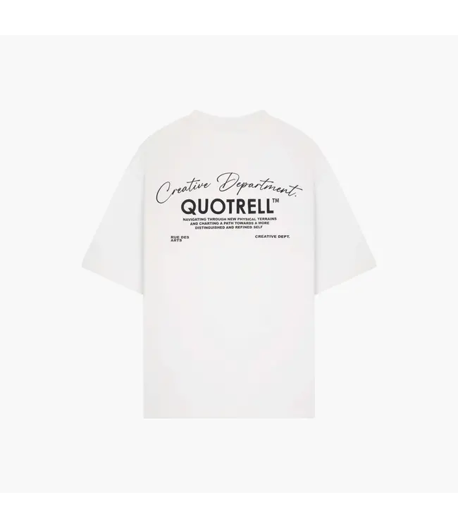 Quotrell Quotrell Department T-Shirt White/Black - Oversized Fit