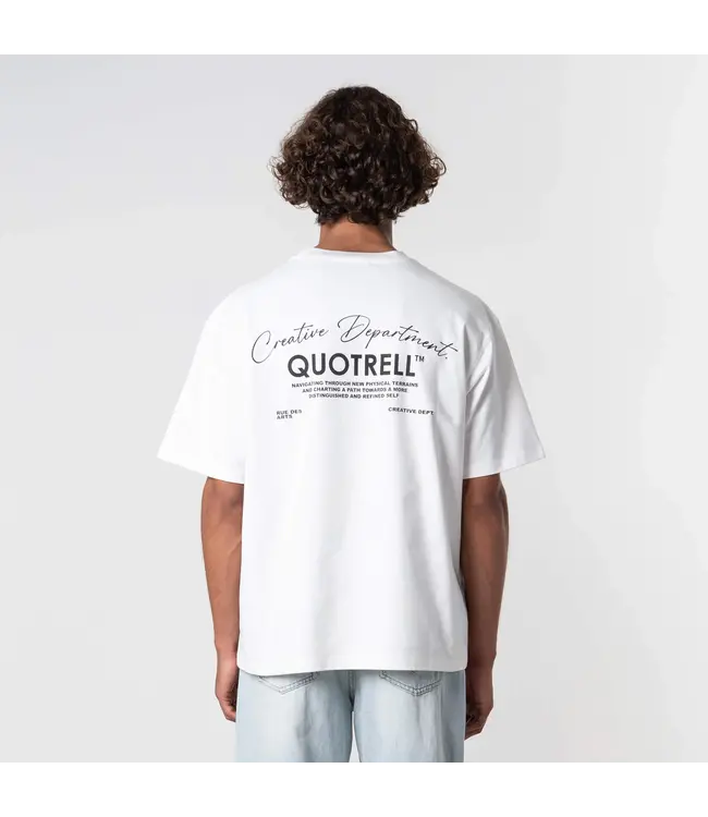 Quotrell Quotrell Department T-Shirt White/Black - Oversized Fit