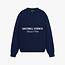 Quotrell Quotrell Mondrian Knitted Sweater Navy/White - Relaxed Fit