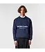 Quotrell Quotrell Mondrian Knitted Sweater Navy/White - Relaxed Fit